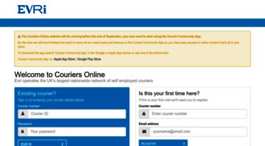 my couriers online home page